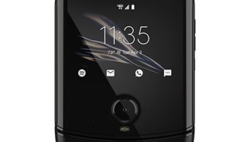 Motorola Razr Folded QuickView and Camera