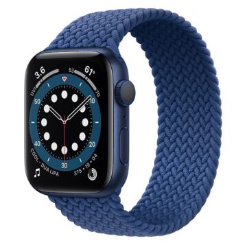 Apple Watch S6 Aluminium Blue Braided Loop