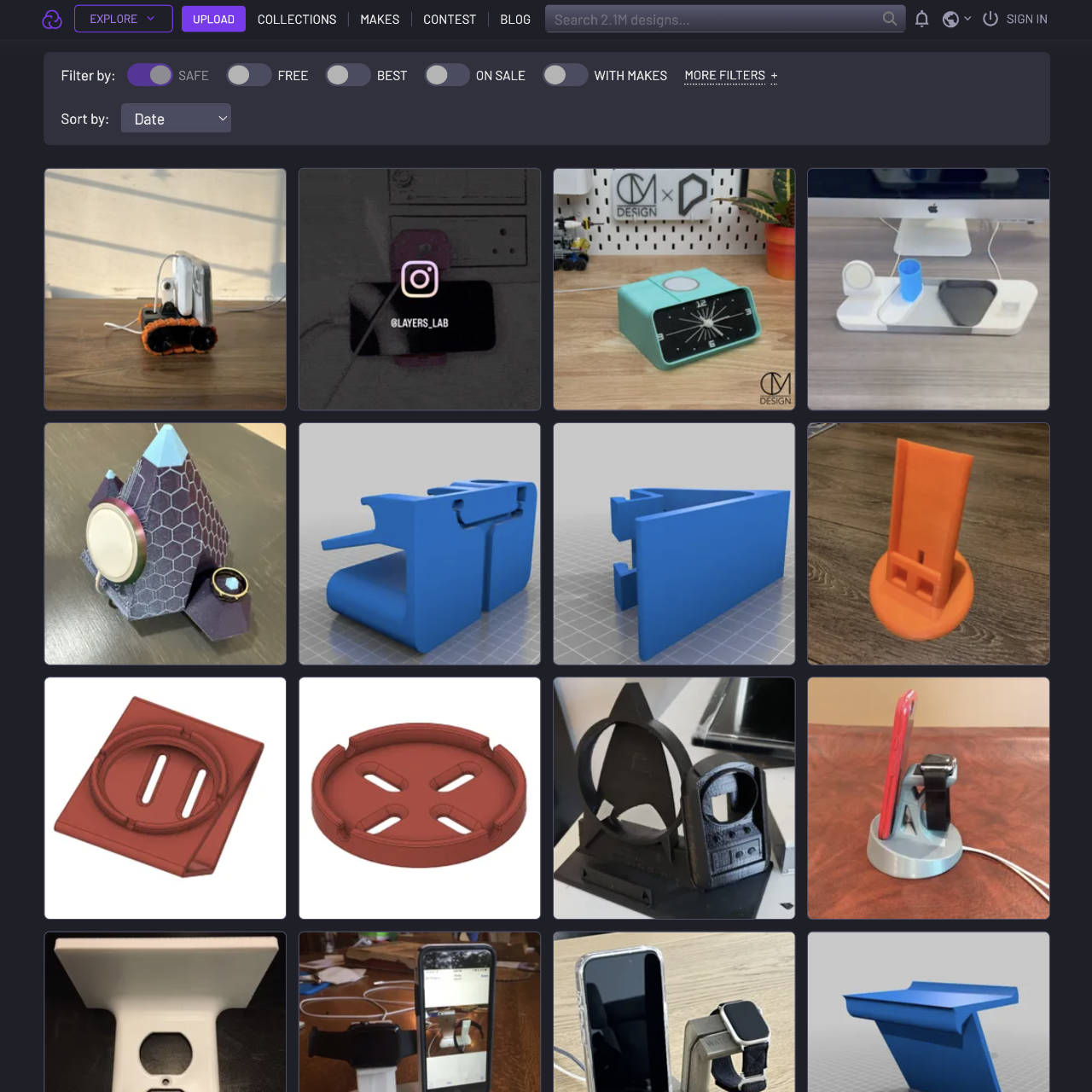Cults3D website