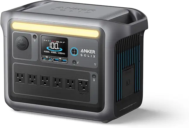 Anker SOLIX C1000 Portable Power Station, 1800W 1056Wh LiFePO4