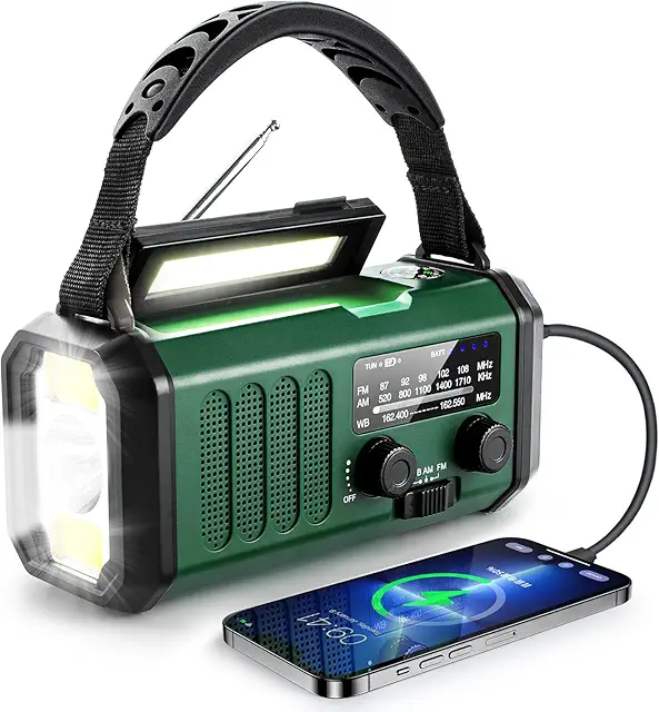 10000mAh Crank Radio Solar