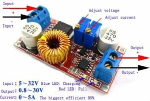 HiLetgo 3pcs XL4015 5A DC to DC CC CV Lithium Battery Step Down Charging Board Wiring