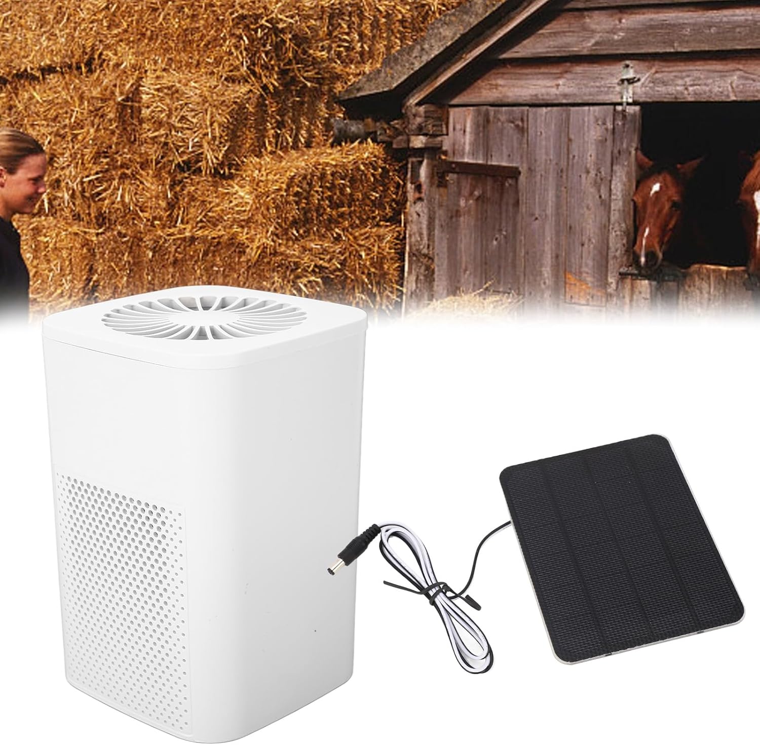 Solar Powered Portable Air Purifier for Bedroom