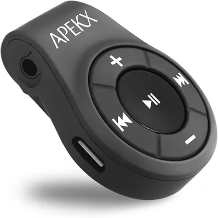 APEKX Clip Bluetooth Audio Adapter for Headphones