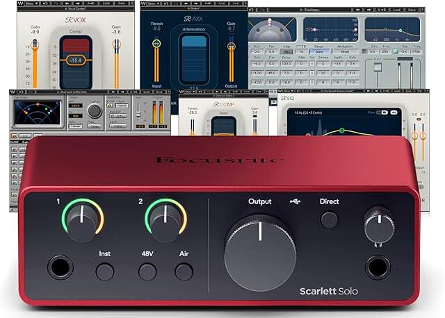 AudioDeluxe Focusrite Scarlett Solo 4th Gen Audio interface