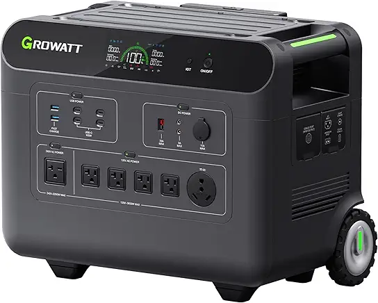 GROWATT Portable Power Station,HELIOS 3600W 3686Wh LiFePO4