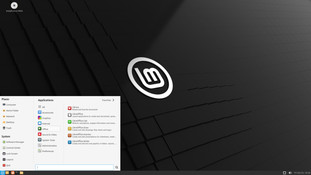 Linux Mint Desktop