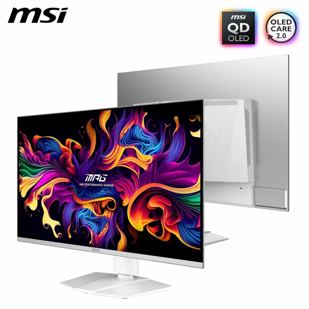 MSI MPG 321URXW QD-OLED 31.5 Inch 4K UHD Gaming Monitor