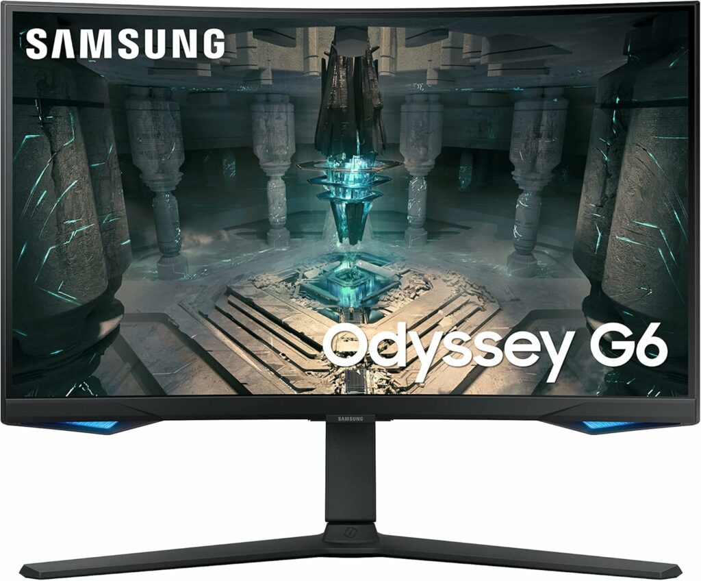 Samsung Odyssey G6 LS27BG650EUXXU 27 Curved Smart Gaming Monitor