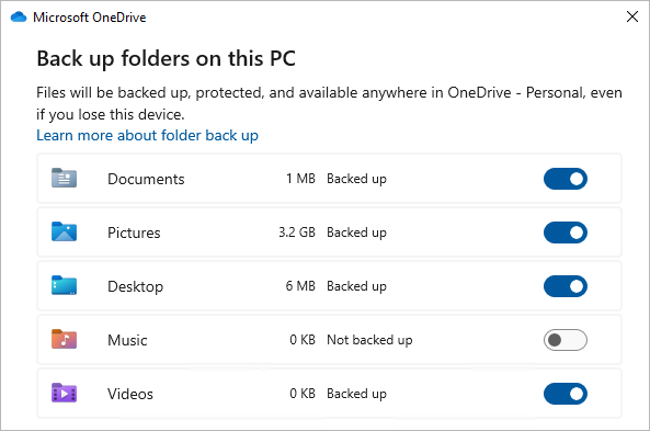 Windows 11 OneDrive Backup