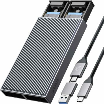 ORICO Dual M2 NVMe SSD Enclosure USB C to M2 Adapter for M Key PCIe SSDs