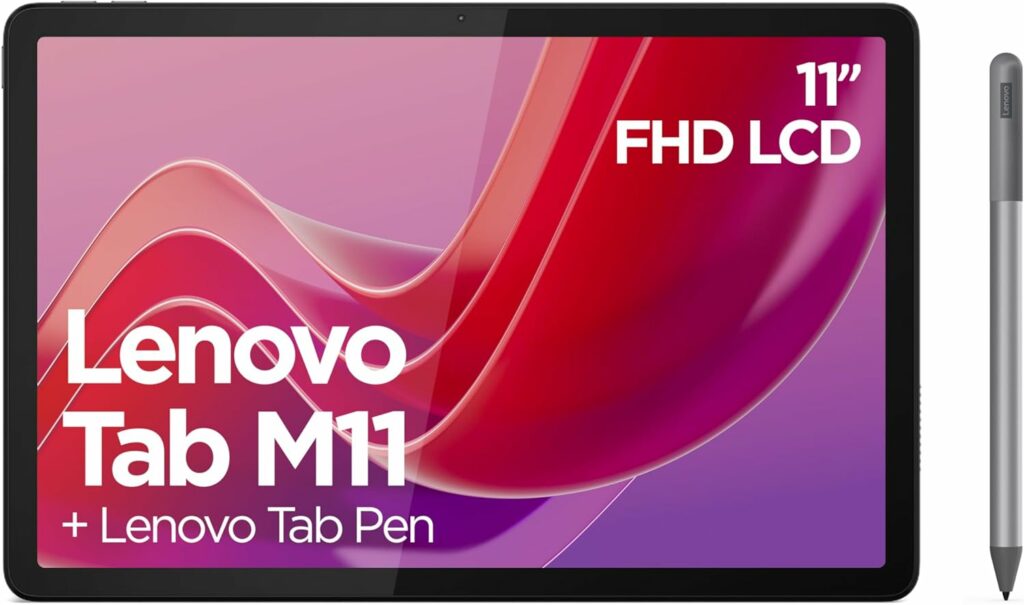 Lenovo Tab M11 with Tab Pen Flat Lay