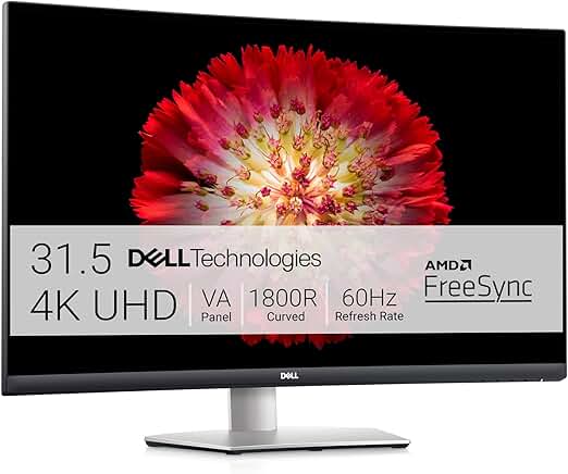 Dell S3221QS 32 Inch Curved 4K UHD