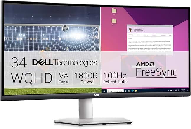 Dell S3423DWC Curved USB-C Monitor - 34-Inch WQHD