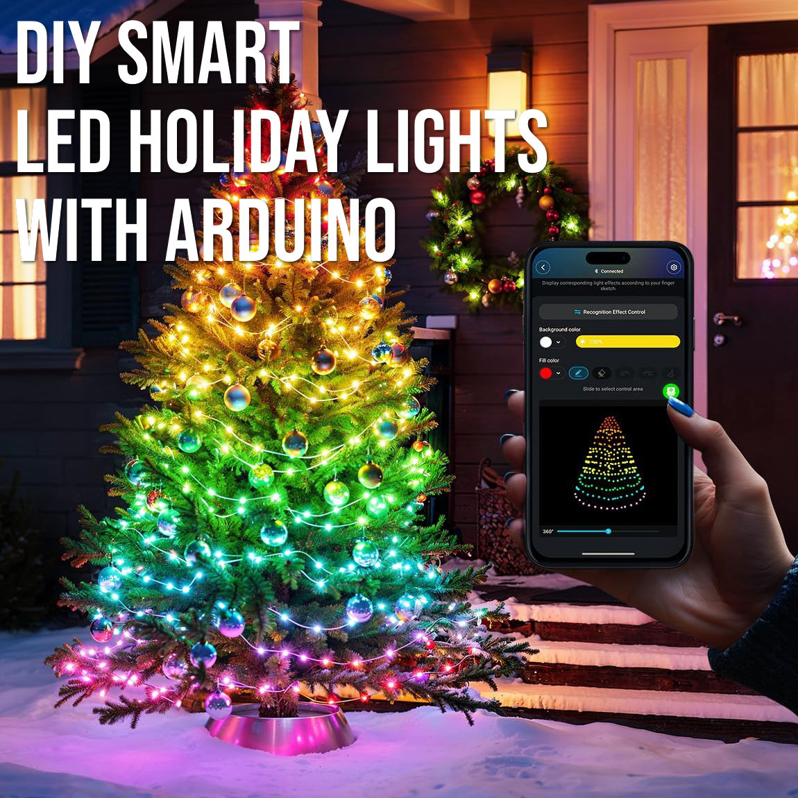 DIY Smart LED Holiday Lights with Arduino Feature