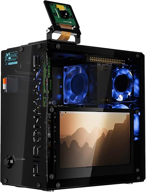 Pironman 5 Pro Max Mini PC Case with Touchscreen