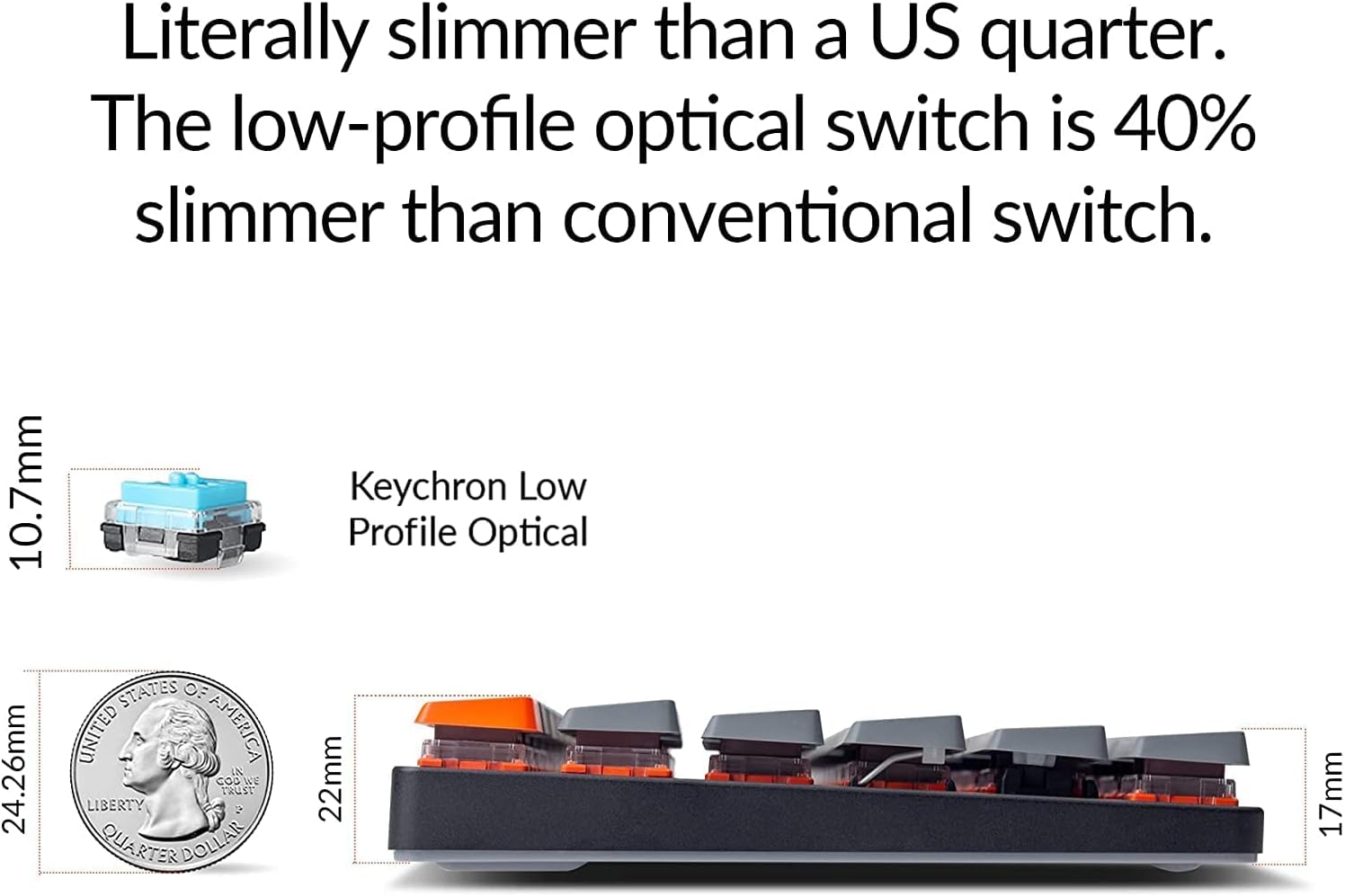 Keychron K3 Ultra-Slim 75 Side Profile