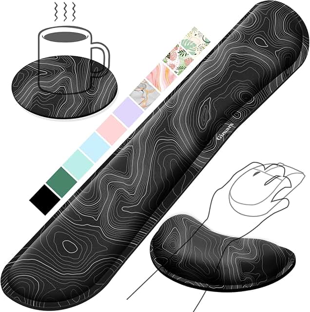 Gimars Gel Wrist Rest Set