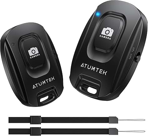 ATUMTEK Camera Remote Shutter for iPhone and Android Smartphones