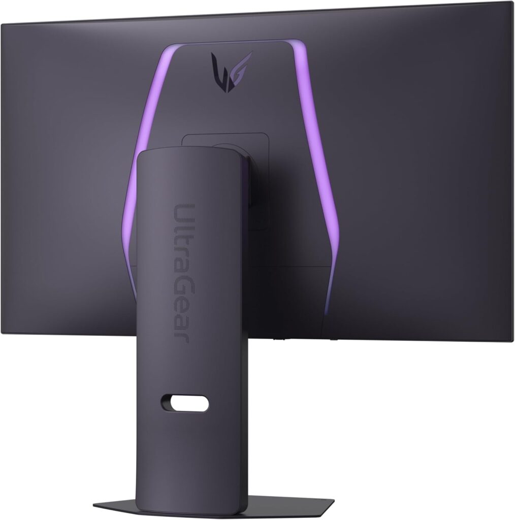 LG UltraGear OLED Gaming Monitor 32GS95UV-B back and stand